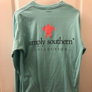 Blue long sleeve Simply Southern Shirt